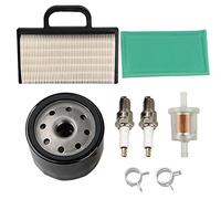 Carkio 698754 273638 Filtre à air 691035 Filtre à Carburant 696854 Bougie d'allumage Compatible with Tondeuse à Gazon Briggs & Stratton Intek Série V-Twin 18-26 HP