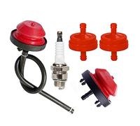 Carkio 951-10639A 570682A Primer Bulb Fuel Filter Spark Plug Fuel Line Kit compatible avec Craftsman MTD Troybilt Snow Blower Thrower Tecumseh H30 H50 H35 H60 H70 HM70