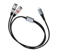 Carkio Câble audio USB-C vers XLR de 10 m, type C vers 2 XLR mâle stéréo compatible avec amplificateur, haut-parleur, console de mixage