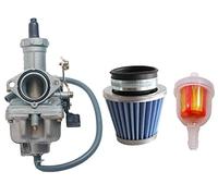 Carkio Compatible avec carburateur PZ27 avec filtre à air de 39 mm et filtre à carburant compatible avec 4 temps CG 125 cc 150 cc 200 cc 250 cc 300 cc ATV Go Kart Dirt Bike Quad Carb Chinese Sunl