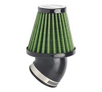 Carkio Filtre à air 48 mm Courbe à 45 Degrés Compatible with Universel de Course Scooters, cyclomoteurs, qubylettes, Kart, GY6 125 150 CC Vert