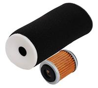 Carkio Filtre à air avec filtre à huile Compatible with Yamaha Raptor 350 YFM350 YFM350R, Warrior YFM350X, Wolverine YFM350FX, Big Bear YFM350FW Compatible with 1UY-14451-00-00 1UY134400100