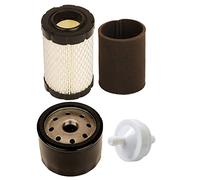 Carkio Filtre à air de rechange 492056 pour filtre à huile et valve d'arrêt avec filtre à carburant pour Briggs & Stratton 31A507 31A607 31A677 31A707 31A807 31C707 31E577