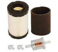 Carkio Filtre à air pré-filtre à carburant Compatible with John Deere L105 L107 LA135 LA145 D160 D170 E100 E120 E130 Z335E Z335M Z345R Z355R Compatible with MIU14395 GY21435 13963 Tondeuse à gazon