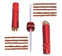 Carkio Kit de réparation de pneu de vélo sans chambre à air pour VTT et vélos de route, kit de réparation d'urgence de pneus pour réparer une crevaison ou une crevaison, rouge