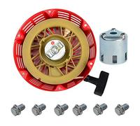 Carkio Lanceur de Compatible with avec coupelle de démarreur Compatible with Honda GX240 GX270 8HP 9HP Pièces de moteur + 6 boulons de lanceur