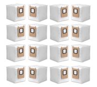 Carkio Lot de 12 sacs à poussière compatibles avec les aspirateurs Eufy E28 Omni/E25 Omni Robot Vacuum, 4 couches de filtration, sacs d'aspirateur jetables pour un nettoyage longue durée