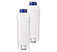 Carkio Lot de 2 filtres de rechange pour machine à café DeLonghi DLSC002, DLS C002, filtres à eau compatibles avec De'Longhi ECAM, Esam, ETAM, BCO, EC