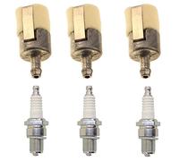 Carkio Lot de 3 Bougies d'allumage de Filtre à Carburant Compatible with débroussailleuse GX22 GX25 GX31 GX35 HHT25S HHT31S FG110