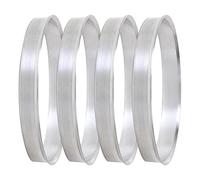 Carkio Lot de 4 anneaux centraux de moyeu de roue 73,1 à 72,6, diamètre extérieur : 73,1 mm ID : 72,6 mm, accessoires de voiture en alliage d'aluminium