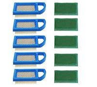 Carkio Lot de 5 filtres à air 613022 avec pré-filtre 697292 Compatible with moteurs Briggs & Stratton 10 HP Compatible with 697152 650821 697775