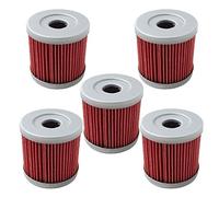 Carkio Lot de 5 filtres à huile de Compatible with HF139 KN139 Compatible with Suzuki DRZ400E DRZ400S DRZ400SM 2000-2013.