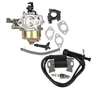 Carkio Lot de carburateur Bobine d'allumage Bougie d'allumage Gx340 Gx390 11hp 13hp Moteur Tondeuse à Gazon Neuf