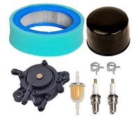 Carkio Pompe à Carburant Filtre à air Filtre à air Pré-nettoyant Bougie d'allumage Replacement Compatible with Tondeuse à Gazon John Deere GT235 GT235E LTR166 LT166 LT170 LX288 SST16 SST18
