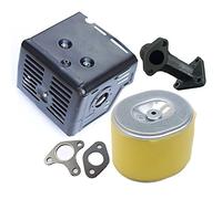 Carkio Silencieux d'échappement avec tuyau d'échappement et filtre à air Compatible with moteurs Honda 11HP 13HP GX340 GX390