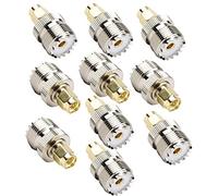 Carkio SMA mâle vers UHF Femelle So-239 So239 Pull Plug connecteur coaxial RF Coax Adapter, Lot de 10