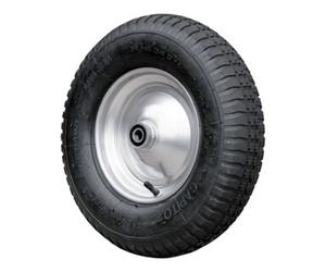 Carl Capito Roue gonflable 400/100 avec roulement à billes et axe à vis de 17 mm Quantité:1