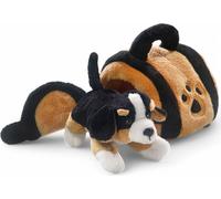 Carl Dick Bouvier bernois dans sa niche env. 16cm, peluche, animal en peluche, doudou 3718