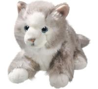 Carl Dick Chat couché gris, env. 23cm 3241003 Doudou, peluche, animal en tissu