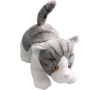 Carl Dick Chat gris rampant, env. 18cm 3223002 Doudou, peluche, animal en tissu
