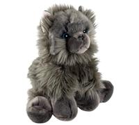Carl Dick Chat Persan, Assis, Gris 25 cm Peluche, Jouet en Tissu, Animal en Peluche 3781