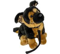 Carl Dick Chien de berger avec laisse assis env. 25cm 3498 Doudou, peluche, animal en tissu