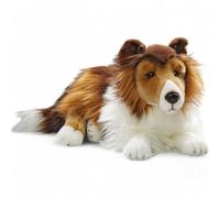 Carl Dick Collie Chien couché, Peluche, Doudou