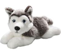 Carl Dick Husky couché, chien, env. 20cm 2154008 Doudou, peluche, animal en tissu