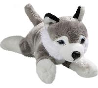 Carl Dick Husky couché, chien, env. 22cm, seulement longueur du corps env. 17cm 3414002 Doudou, peluche, animal en tissu