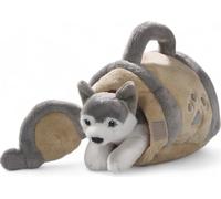 Carl Dick Husky dans une niche, peluche, animal en peluche env. 16cm Peluche, animal en peluche, animal en peluche 3620