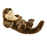 Carl Dick Loutre couchée, env. 22cm, 32cm avec queue 1821001 Doudou, peluche, animal en peluche