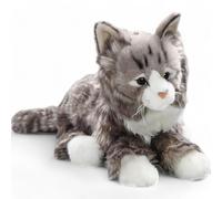 Carl Dick Peluche Chat Peluche couché tigré Gris, 37cm 1887