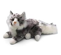 Carl Dick Peluche Chat Maine Coon Gris-Blanc, env. 30 cm, 3202