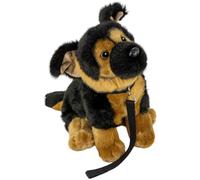 Carl Dick Peluche Chien de Berger Assis avec Laisse de Chien, 25cm 3498