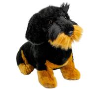 Teckel, Teckel à poil dur assis noir env. 30cm von Carl Dick 3443 Doudou, peluche, animal en peluche