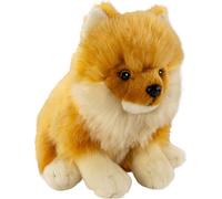 Carl Dick Spitz nain, chien poméranien assis, chien, env. 25cm 3557 Doudou, peluche, animal en tissu