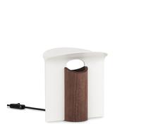 Carl Hansen & Søn RF200 Tischleuchte, walnut oil / aluminium white
