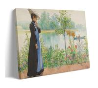 Carl Larsson《Karin By The Shore》Masterpiece Poster décoratif Décoration d'intérieur Peinture à l'huile Toile Papier peint Photos 50 x 75 cm