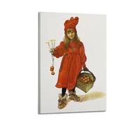 Carl Larsson Works (Christmas Happy) Affiche murale imprimée sur toile 40 x 60 cm
