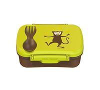 Carl Oscar Bento Box boîte à goûter Lunchbox Pratique pour Les Enfants avec Un Bloc réfrigérant Qui Reste Froid Pendant Plusieurs Heures, 17 cm x 12,5 cm x 6,3 cm en Citron Vert