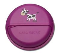 Carl Oscar - Boîte à goûter pour les voyages, Plastique, rose bonbon, 15cm x 4cm x 15cm