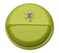 Carl Oscar - Boîte à goûter pour les voyages, Plastique, vert, 15cm x 4cm x 15cm