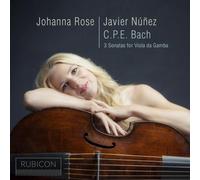 Carl Philipp Emanuel Bach C.P.E. Bach: 3 Sonatas for Viola Da Gamba (CD)