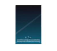 Carl Sagan Poster décoratif minimaliste sur toile pour chambre à coucher Motif point bleu pâle 30 x 45 cm