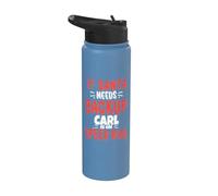 Carl Santa's Backup Funny Carl Christmas Name Stainless Steel Insulated Water Bottle