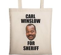 Carl Winslow for Sheriff Sac fourre-tout en coton écologique naturel Beige