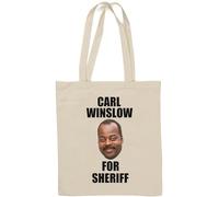 Carl Winslow for Sheriff Sac fourre-tout en coton naturel Blanc