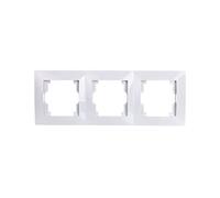 Carla 1773-00 5901752635432 Triple Cadre Électro-Plastique Blanc