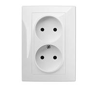 CARLA Double Socket 2P+Z mod argent b/R 1743-16 positionnement5901752639140