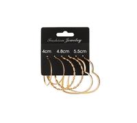 Carla Ladies set de 3 paires de boucles d'oreilles rondes Ashton gold